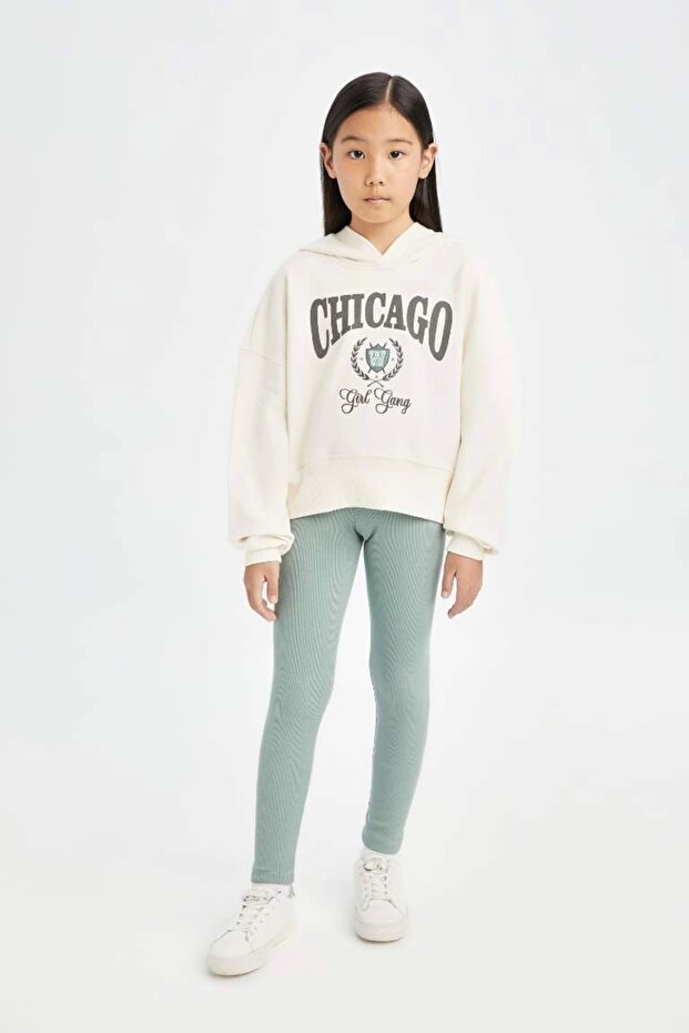 D0730 Sweatshirt and Ribbed Camisole Tights - Set of 2
