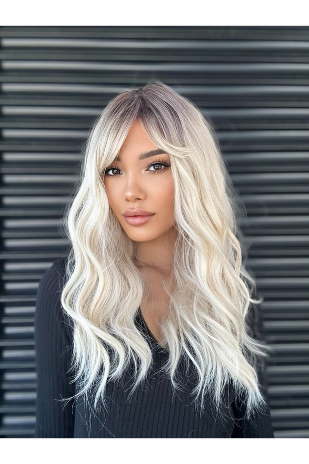 Luxury Vip Dalgalı Ombreli Peruk Model - 1