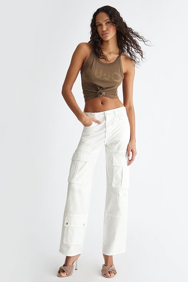 Simli Kargo Pantolon - 2