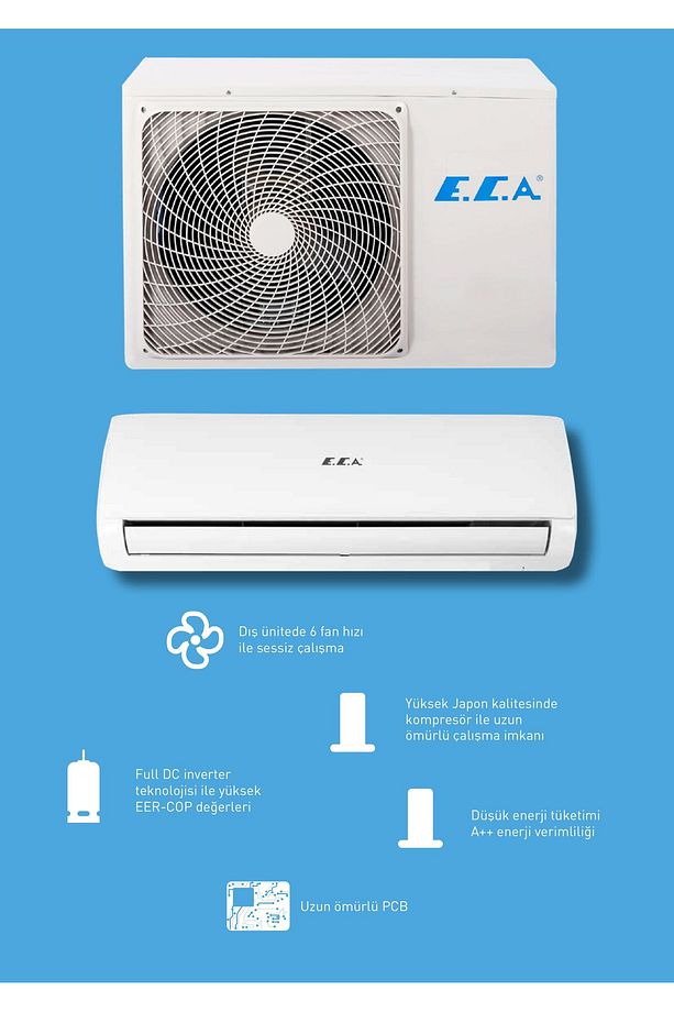 (MONTAJ DAHİL) Spylos A 12000 Btu Inverter Duvar Tipi Klima - 1