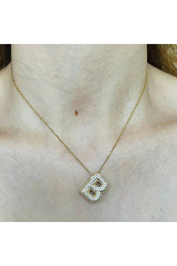 Çelik Harf Kolye - 1