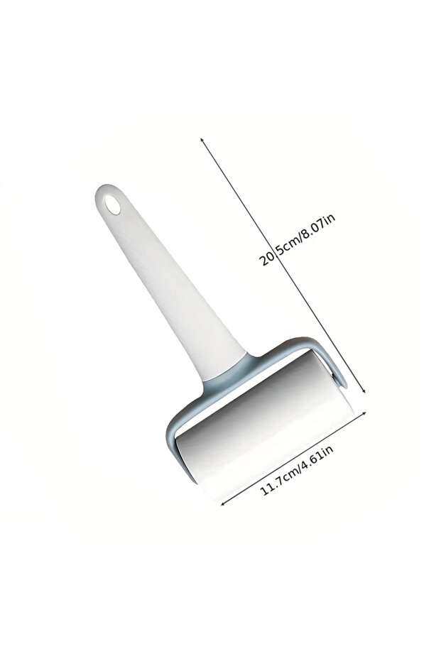 1PC Sky blue 1PC hand-held roller with handle rolling pin household baking rectangular roller press