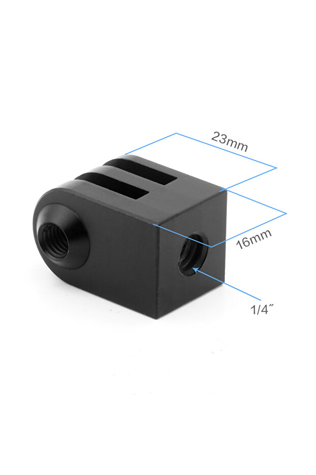 Universal 1 4 Hole Mini 1/4" M6 Tripod Adapter Aluminum Monopod Mount Base for Gopro 13 12 11 10 9 S