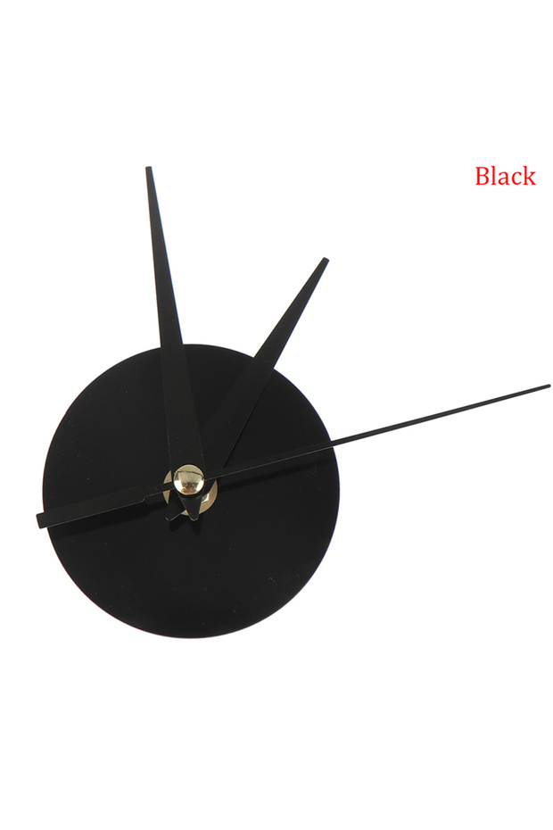 Black 1Pcs DIY Silent Quartz Watch Round Wall Clock Movement Mechanism Parts Repair Replacement Need