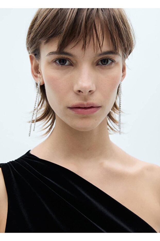 Asimetrik Kadife Tulum - 7