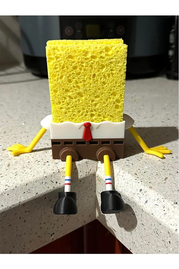 Sünger Bob Bulaşık Süngeri Tutacağı / SpongeBob Figür - 2
