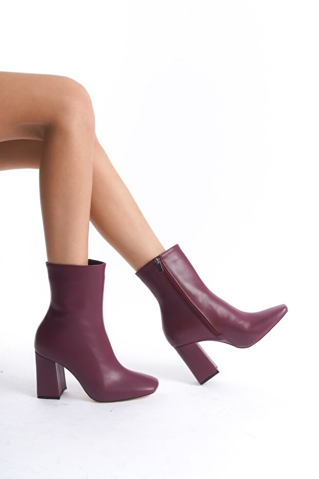 Gloria Burgundy Skin Women's Boots