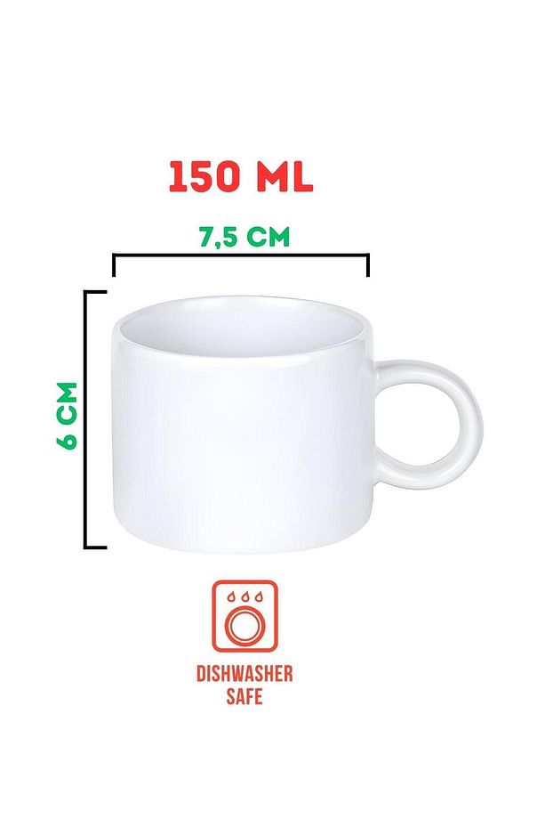 Akrep Burcu (Scorpio) İngilizce Porselen Kupa Bardak Küçük Boy 150 ml Tek Adet - 5