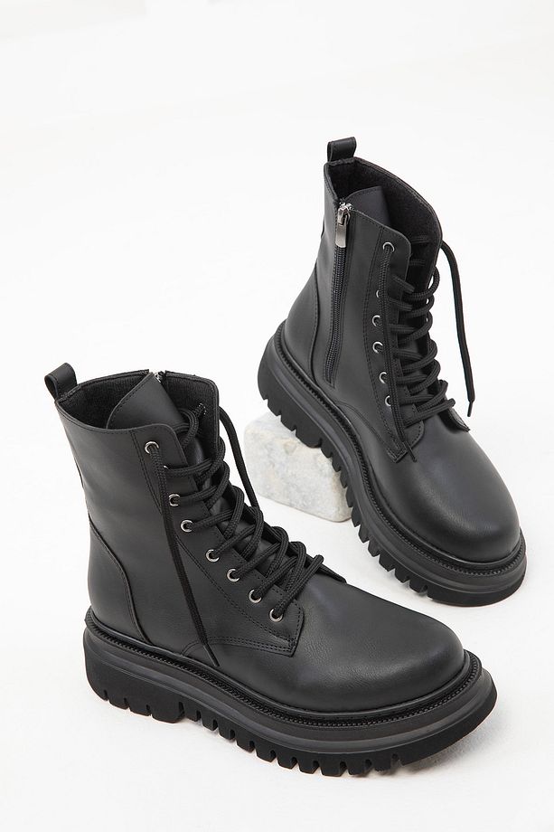 Siyah Kadın Bot & Bootie 19848 - 4