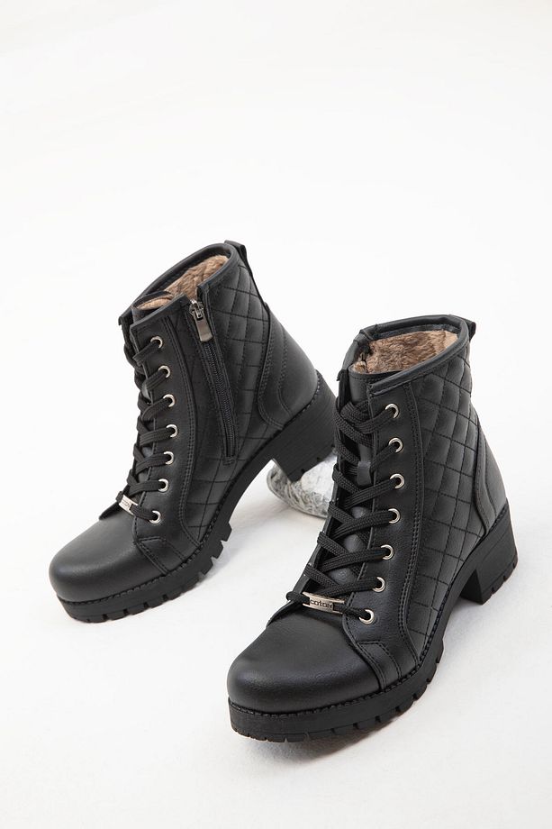 Siyah Kapitone 13786  Bot& Bootie - 2