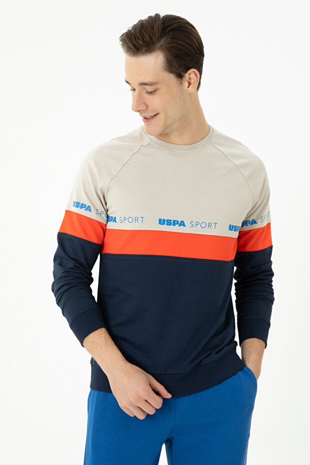 Men's Navy Blue Sweatshirt 50270726 -Vr033