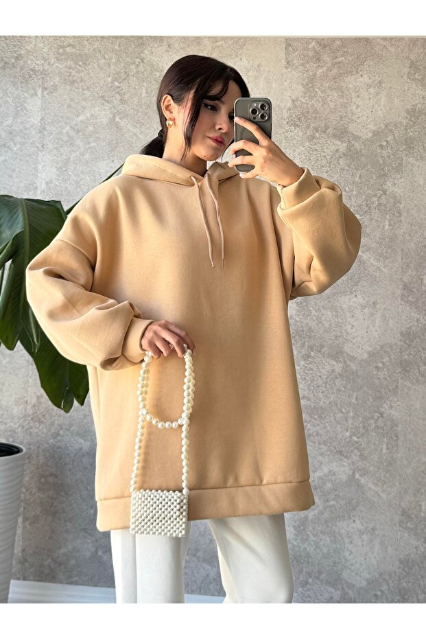 extra oversize kadın sweatshirt 2beden - 1