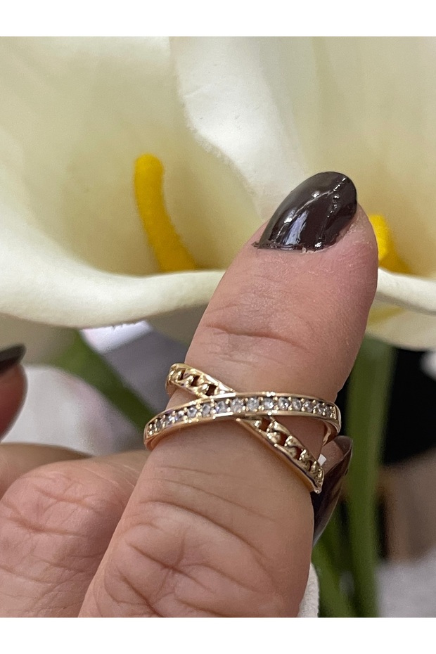 Çelik gold yüzük - 2