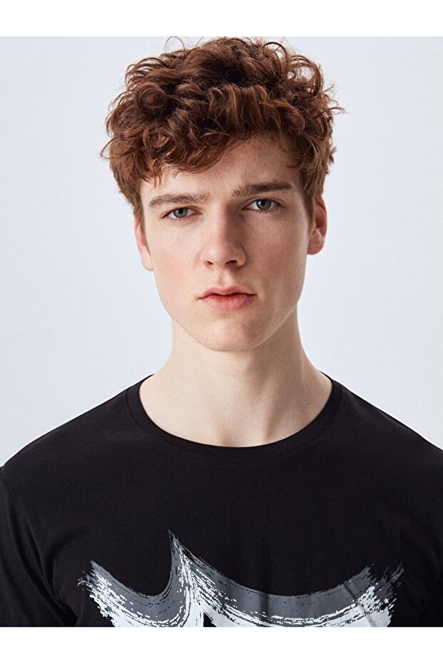 Logolu Siyah T-shırt - 4