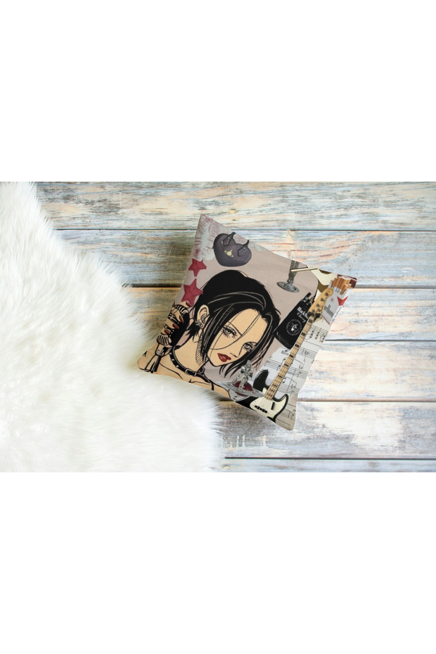 غطاء وسادة مربع بنمط نانا - 1