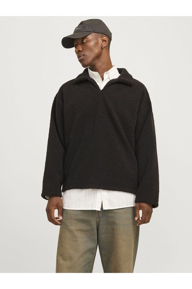 Polar Sweatshirt Einfarbig Polar Sweatshirt - 1