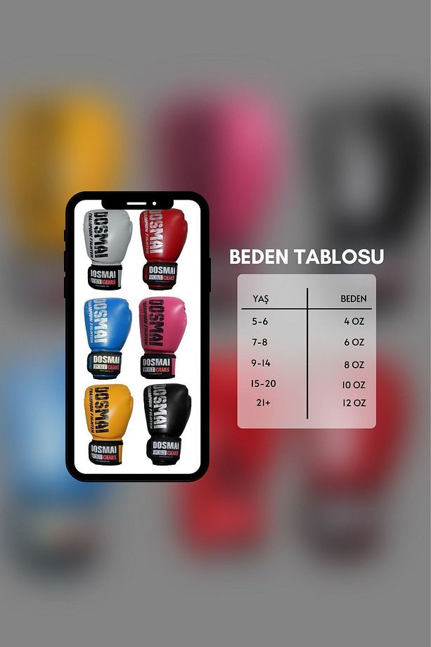 Esquize Boks Eldiveni Boks Dişlik Boks Bandaj Seti - 3