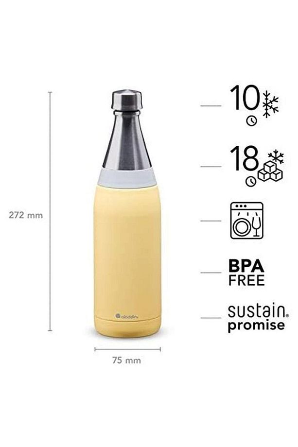 Fresco Thermavac Su Şişesi 0.6 L Limon Sarısı - 2