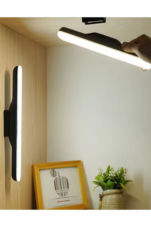 Şarjlı Mıknatıslı Yapışkanlı Kablosuz Led Spot Aplik Mutfak Tezgah Altı Spot Lamba Işığı 3 Renk - 6