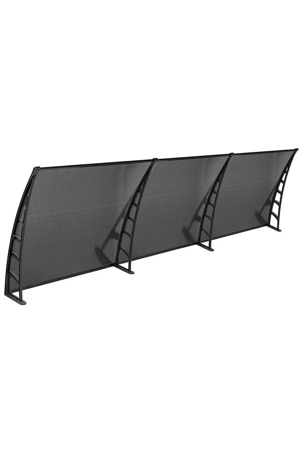 COSMOS Kapı Pencere Üstü Pratik Sundurma 105X360 - Siyah - 5