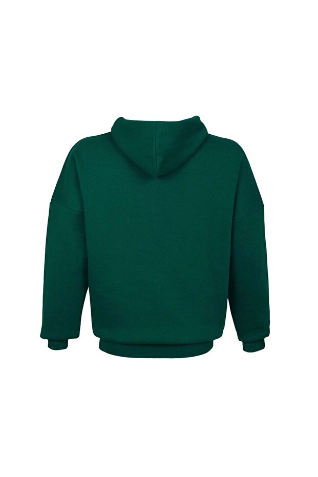 Basic Erkek Oversize Hoodie - 5