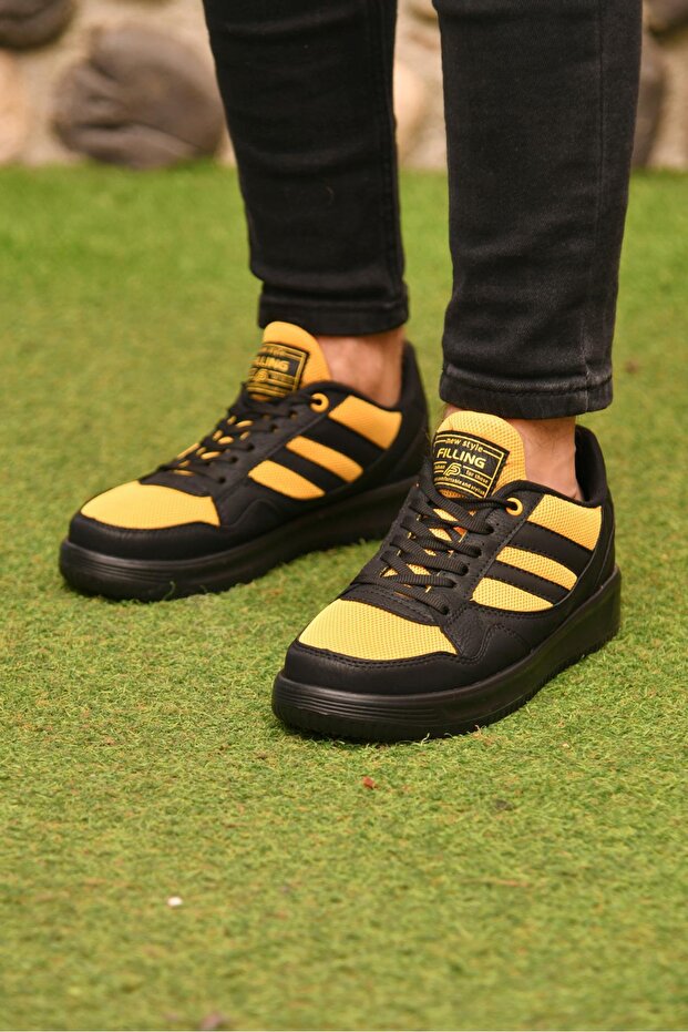 Ortopedik Taban Fileli Casual Terletmez Esnek Hafif Sneaker Erkek Spor Ayakkabı - 3