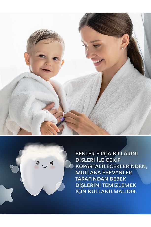 Baby Neon 0-3 Yaş Için Ekstra Yumuşak Diş Fırçası - Mavi - 4