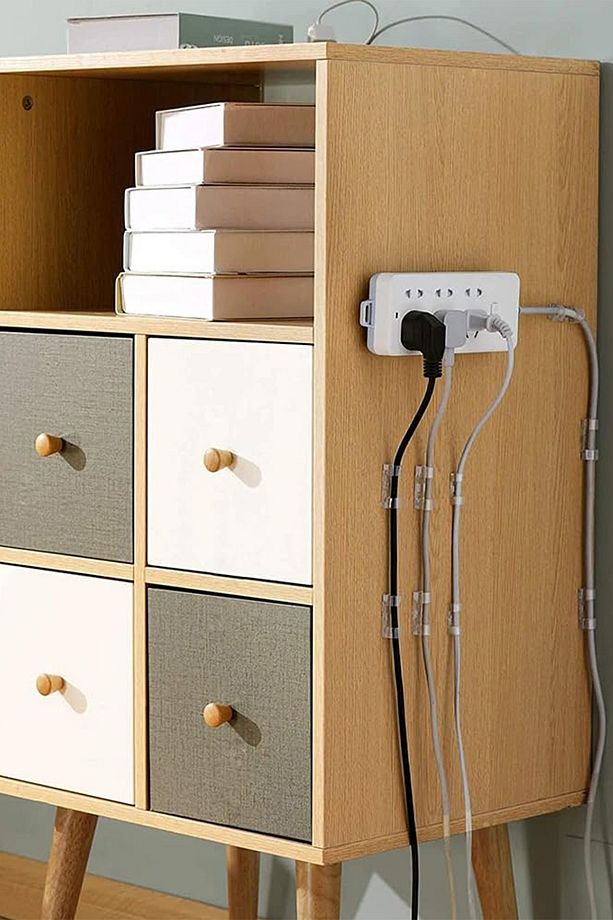 Kablo Tutucu 20 Adet Şeffaf Kablo Tutucu Klips Veri Şarj Usb Kablosu Gizleme Saklama - 7