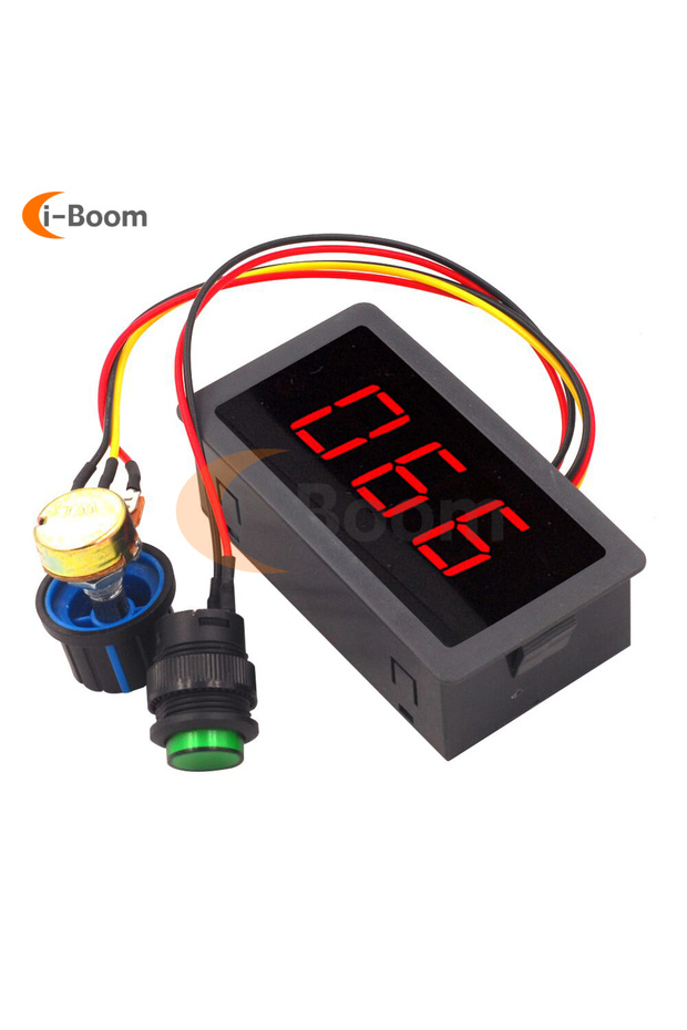 DC 6V 12V 24V Pwm Motor Speed Controller Infinitely Variable Led Digital Display Motor Control Mo...