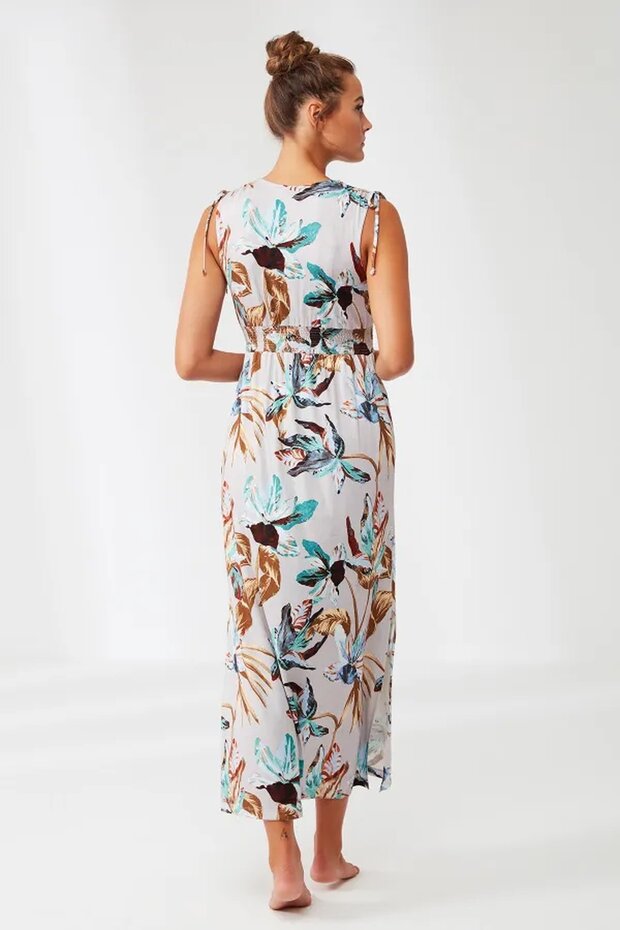 Patterned Long Dress - 3