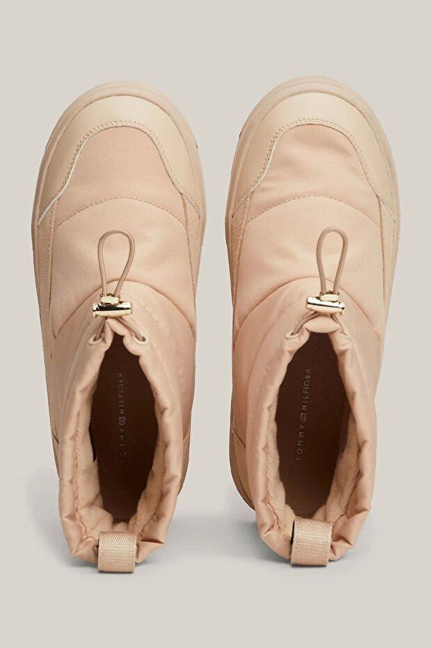 FLAG NYLON MINI SNOWBOOT Kadın Pembe Bot FW0FW08334TRY - 4