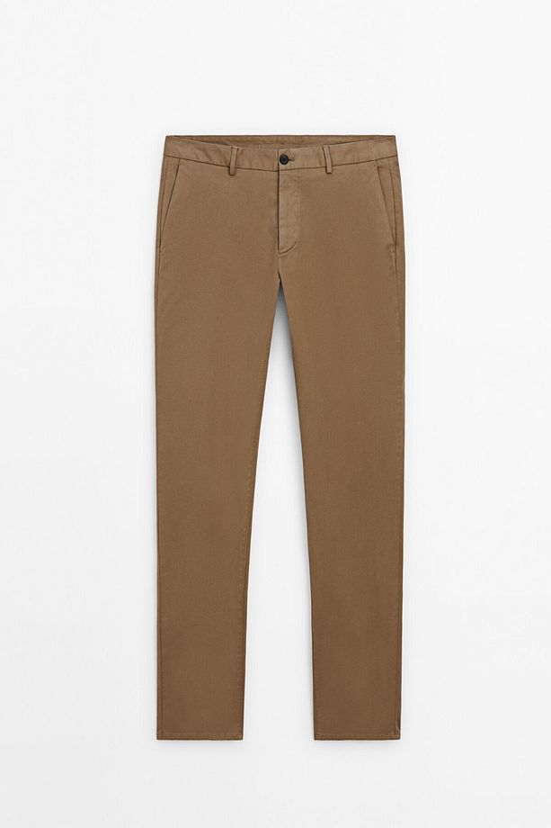 Pamuklu regular fit pantolon - 6
