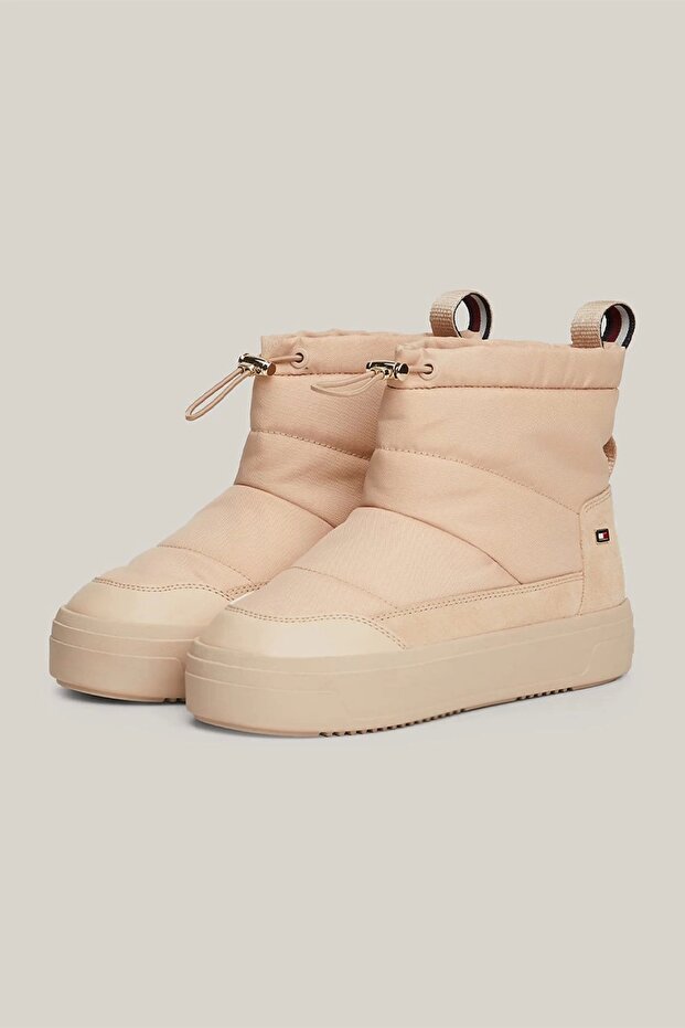 FLAG NYLON MINI SNOWBOOT Kadın Pembe Bot FW0FW08334TRY - 2