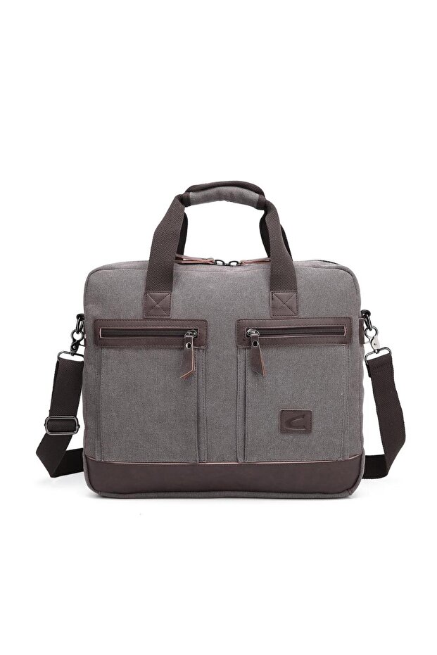 Canvas Fabric Unisex Briefcase and Messenger Bag 1318