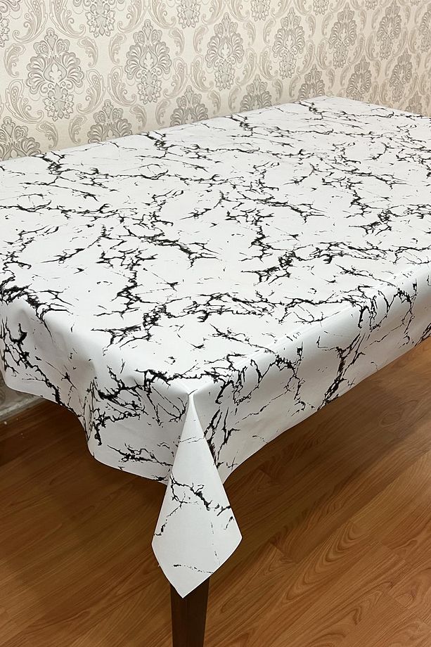 Pvc Kaymaz Elyaf Tabanlı Silinebilir Muşamba Masa Örtüsü_190-a - 4