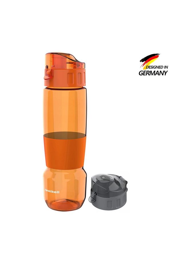 Pivot Switch Orange Bpa Içermez 650 ml Tritan Kırılmaz Suluk - Su Matarası - Yedek Kapak He - 1