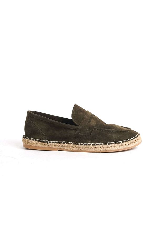 Summer Erkek Jüt Taban Haki Süet Espadril & Loafer -mssr1274-hk - 4