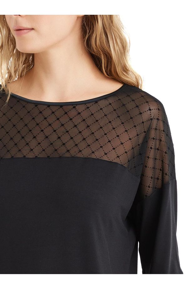 Kadın Uzun Kol Siyah Lenzing Micro Modal Pijama Takım C4T0N6O15 - 5