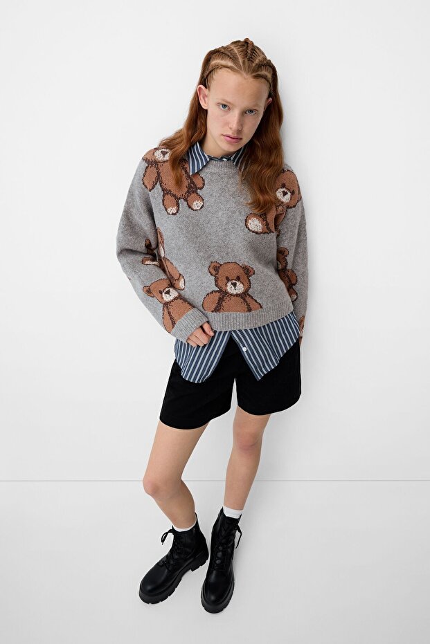 سترة منقوشة بالكامل - 5