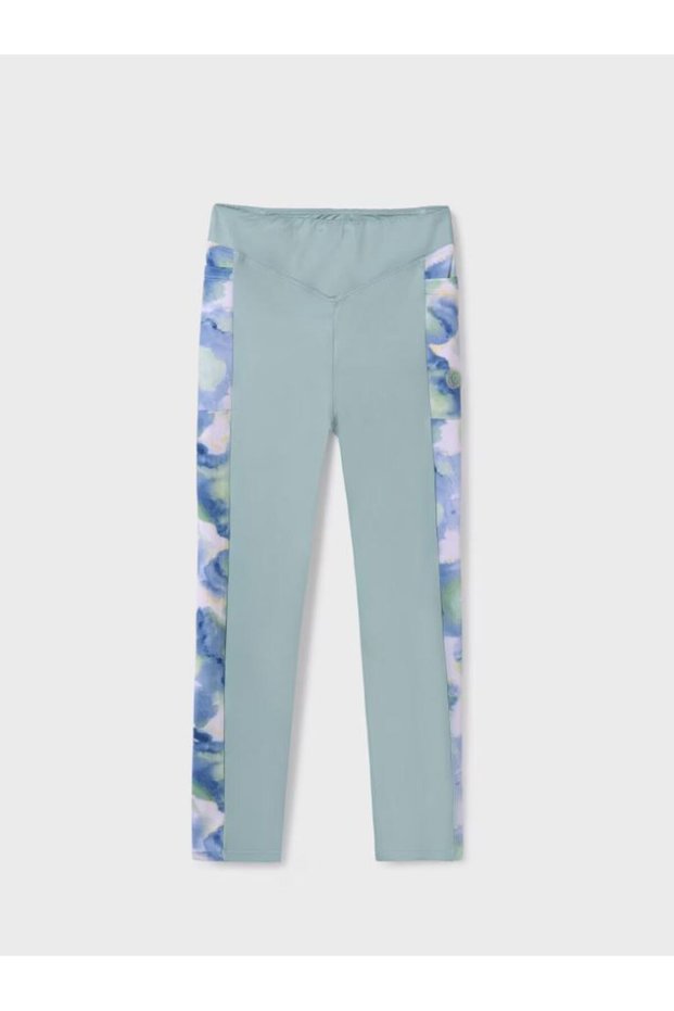Girl's Sports Leggings Water Green 6758