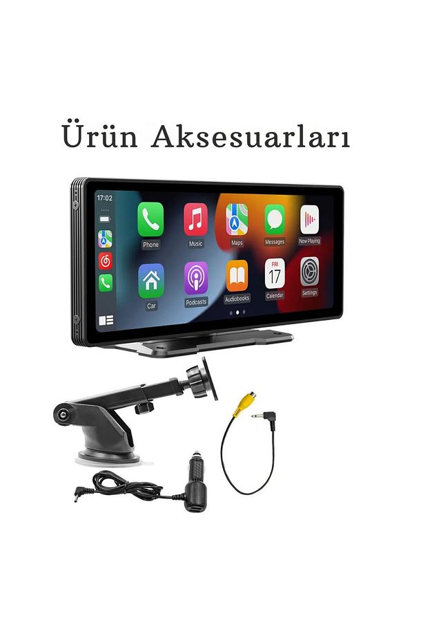 Kablosuz Carplay Tak Çalıştır Apple Android Auto Ekran Araç 10.2İnç - 1
