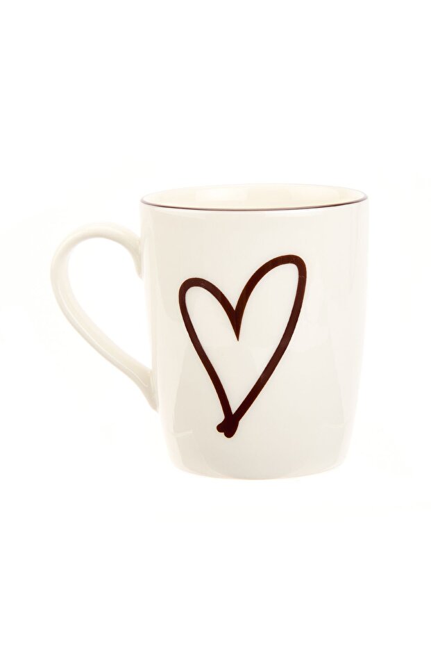 Kitchen Love Patterned Mug - White - 290 ml - 2