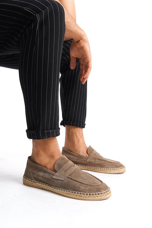Summer Erkek Jüt Taban Vizon Süet Espadril & Loafer -mssr1274-vz - 3
