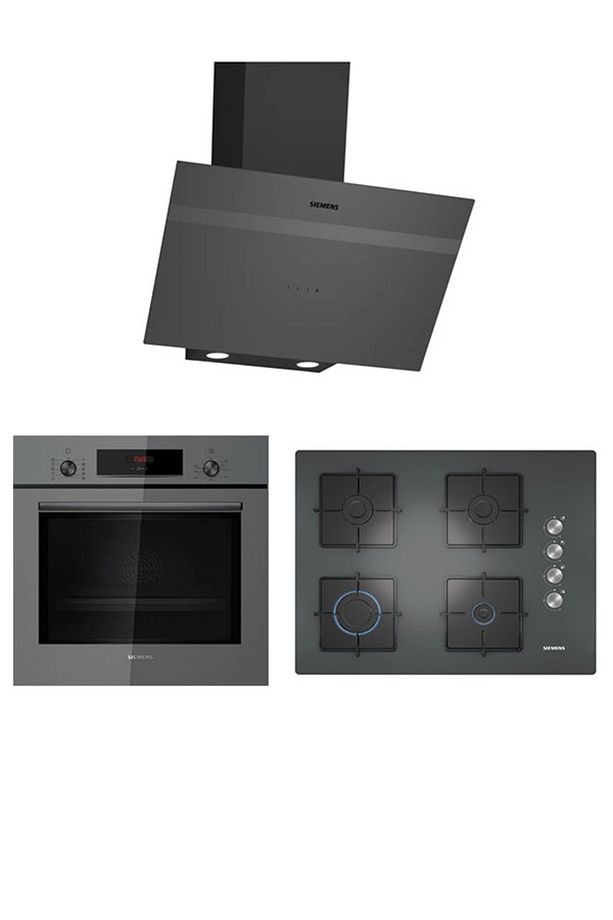 Yeni Ankastre Set HB012FBH1T Fırın EO7C9PO12O Ocak 67 cm ve LC64KPJ70T Davlumbazlı Set - 1