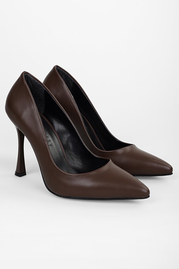 Women's Mags Brown Skin Stiletto