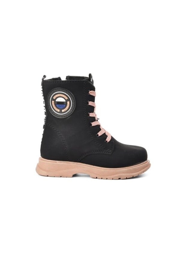 Kız Çocuk Bot Somon Taban Siyah Bot - 1