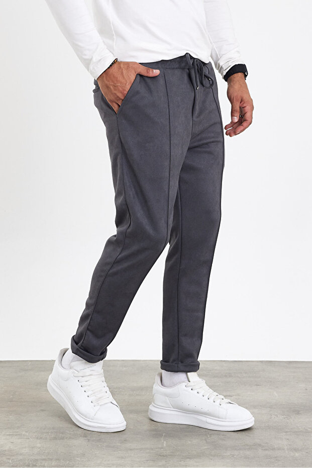 Jakarlı Kumaş Pantolon AF-K22036LNS - 3