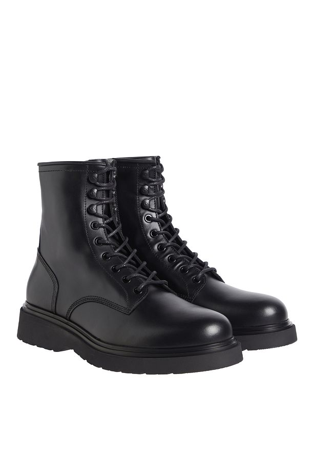 Deri Siyah Erkek Bot LACE UP BOOT W/ ZIP LTH - 2