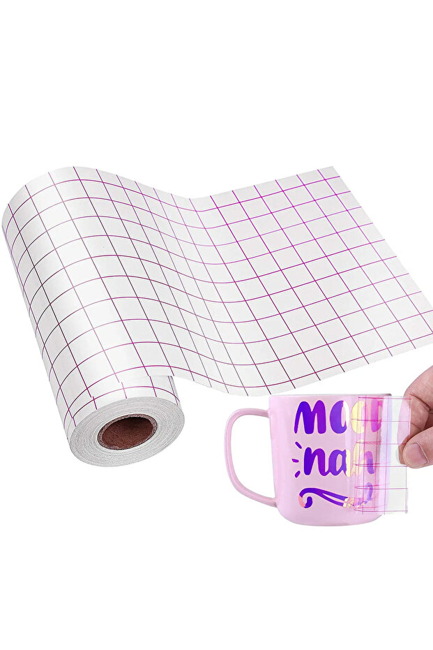 30.5 سنتيمتر x 150 سنتيمتر واضح الفينيل تطبيق الشريط 2 اللون محاذاة الشبكة لسيارة جدار كرافت الفن ملصق مائي... - 7