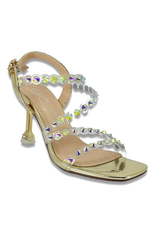 469 23Ya Evening Dress Shoes Gold